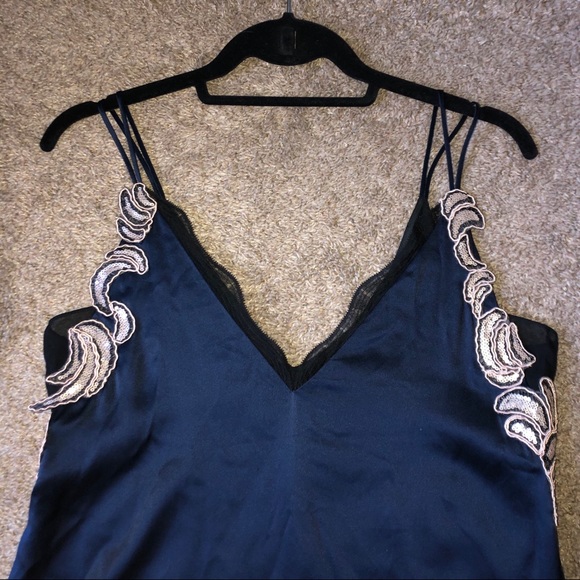 Philip Lim - Lace Slip - Navy - Picture 3 of 7